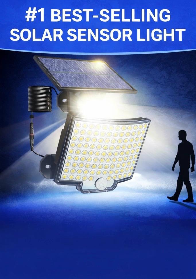 106 LED Solar Motion Sensor Wall Light ππΆββοΈ Ultra-Bright Waterproof Outdoor Security Light π‘π‘