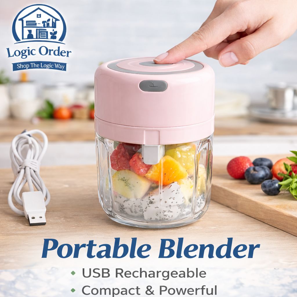 Logic Order Portable 250ml Mini Blender β USB Rechargeable | Blend Anywhere, Anytime π₯