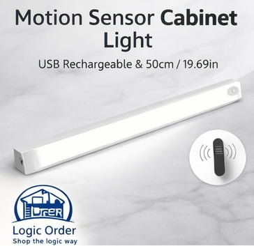 Logic Order Smart Sensor Light (50cm) | USB Rechargeable & Wireless 💡